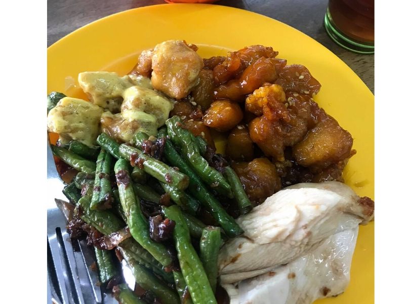 mixed rice healthy malaysian food lunch