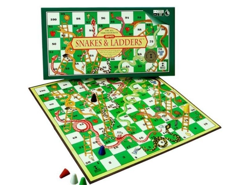 snakes and ladders board game