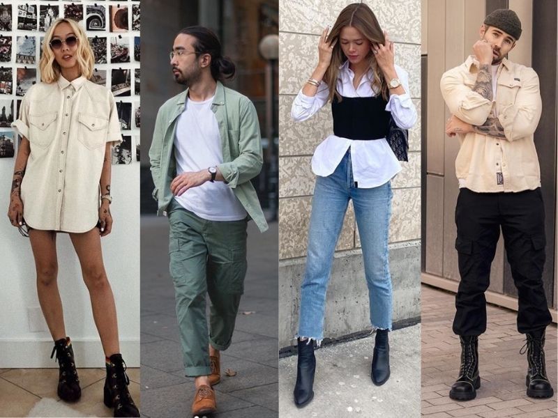 how to style oversized shirt for men and women