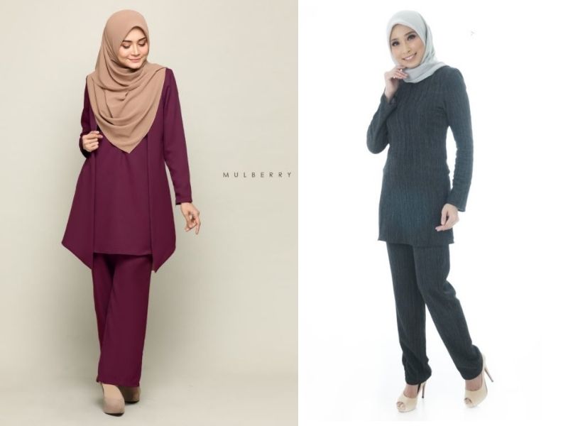 muslimah formal attire pantsuit