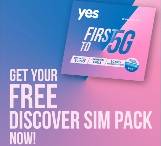 YES FT5G Discover SIM Pack 5g in malaysia