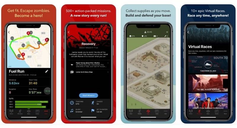 zombies run best workout apps