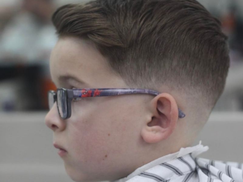 taper fade boys haircut barber