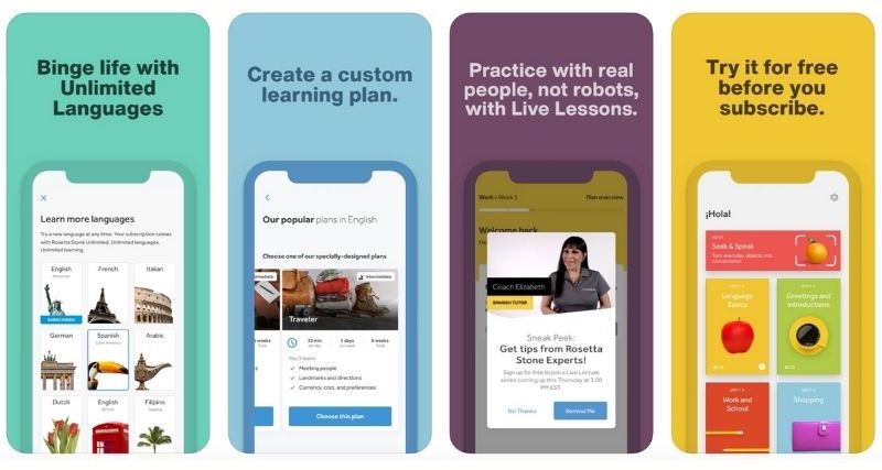 rosetta stone best language learning apps