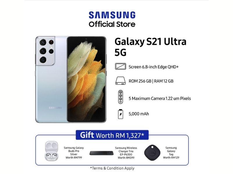 Samsung Galaxy S21 Ultra preorder free gifts