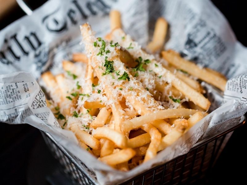 french fries recipe grated cheese