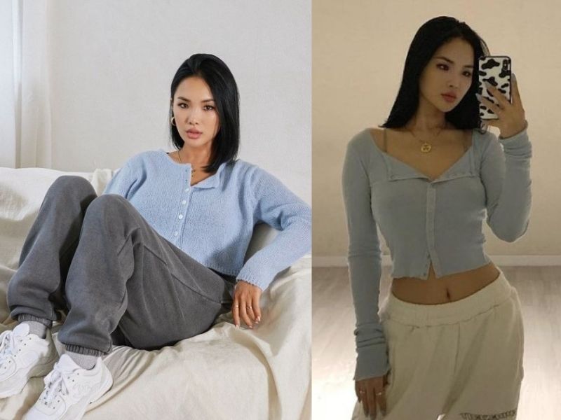 cropped cardigans with sweatpants