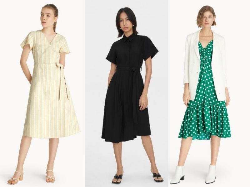 midi dress, what to wear to an interview