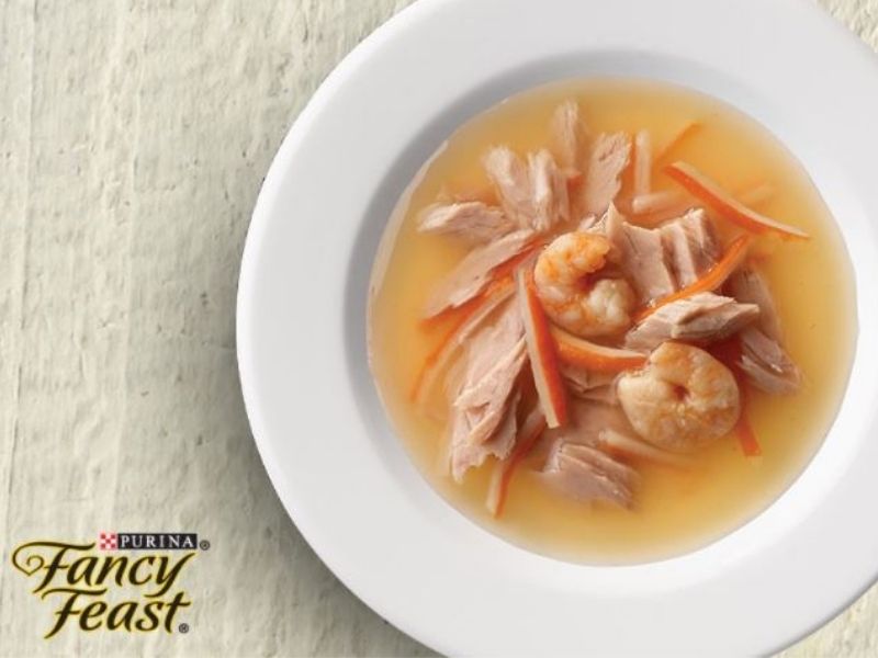 prawn shredded meat broth