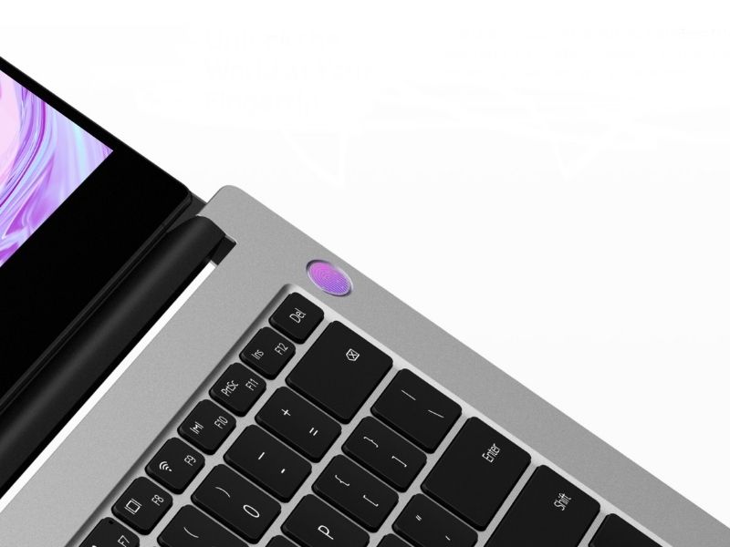 Huawei MateBook D14 fingerprint scanner