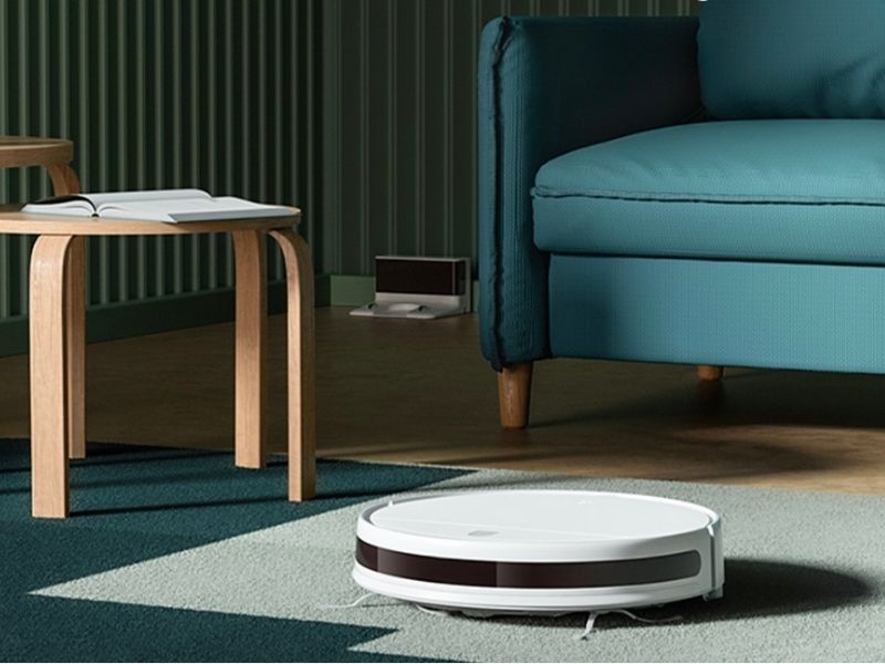 Mi Robot Vacuum Cleaner in a room