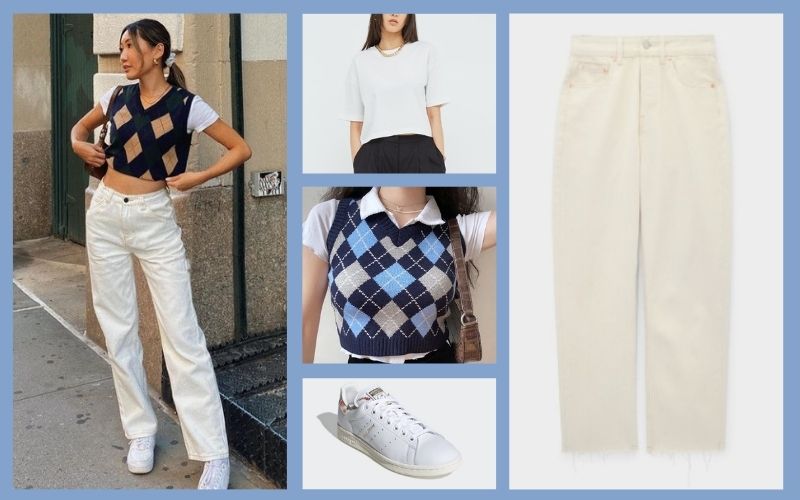 White mom hot sale jeans outfit