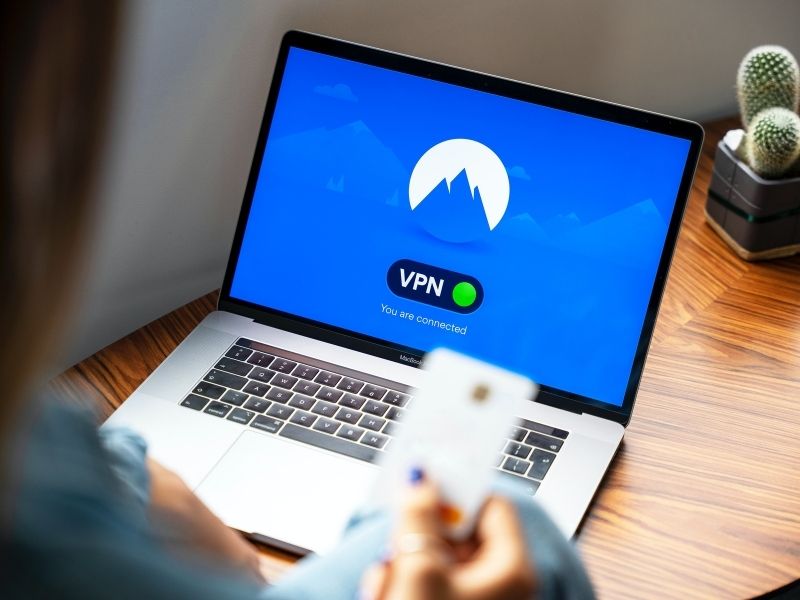 vpn on a laptop