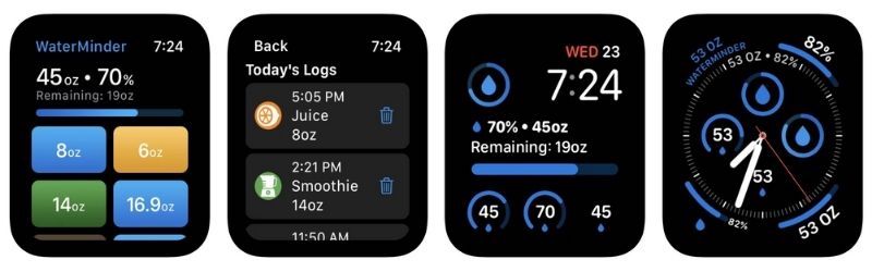 WaterMinder best apple watch apps