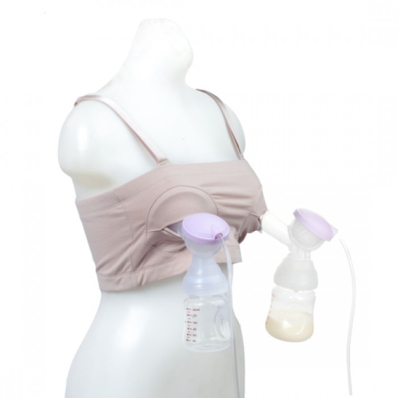 hands-free pumping bra