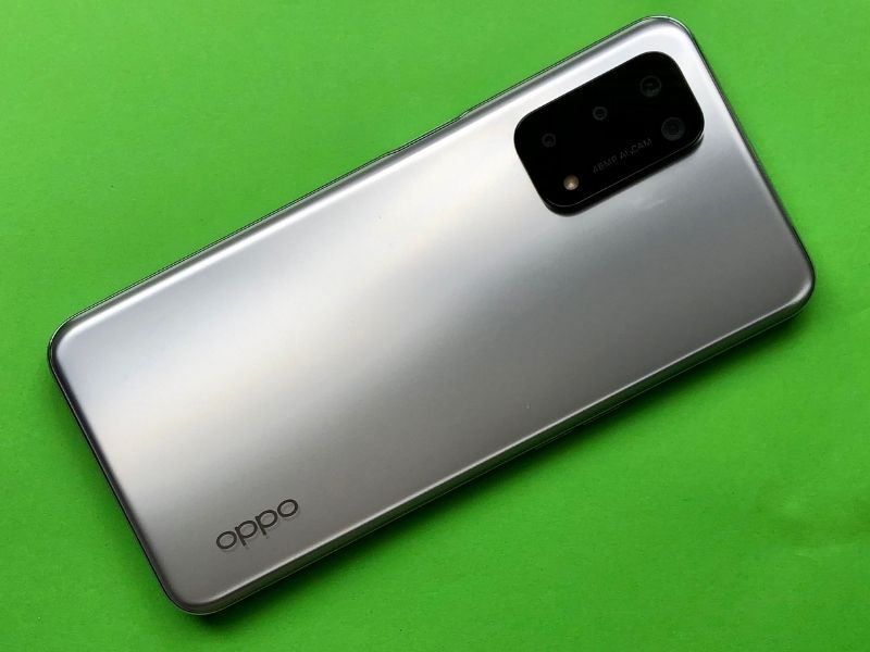 Oppo A74 5G in Space Silver