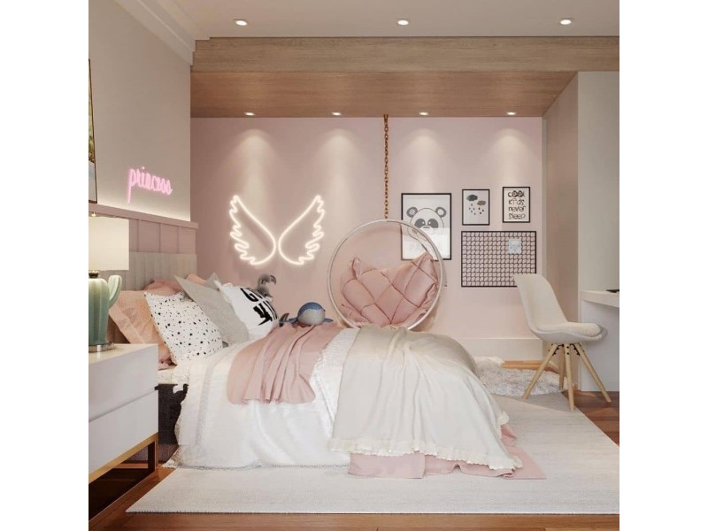 Kids bedroom clearance pink