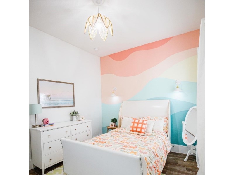 accent wall kids bedroom ideas for girls