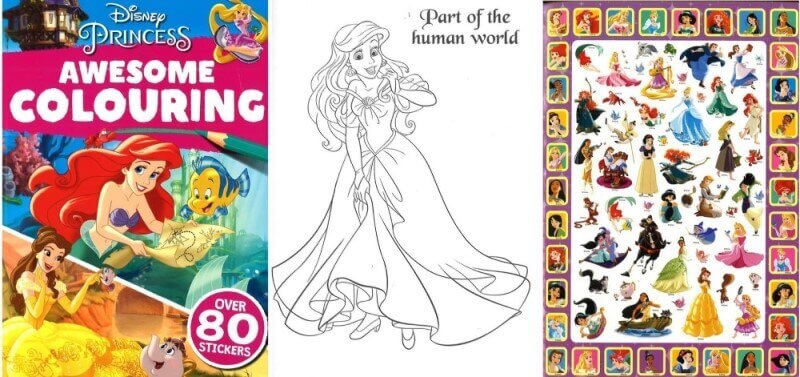 disney princess colouring book for kids