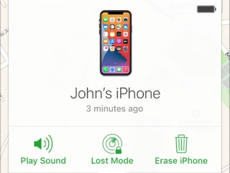 Apple Find My options how to find lost phone