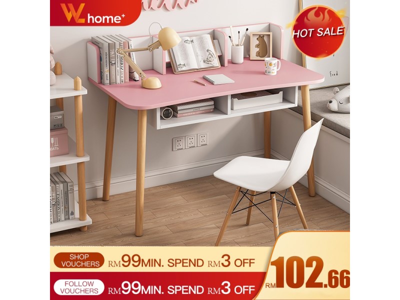 pink japanese style desk