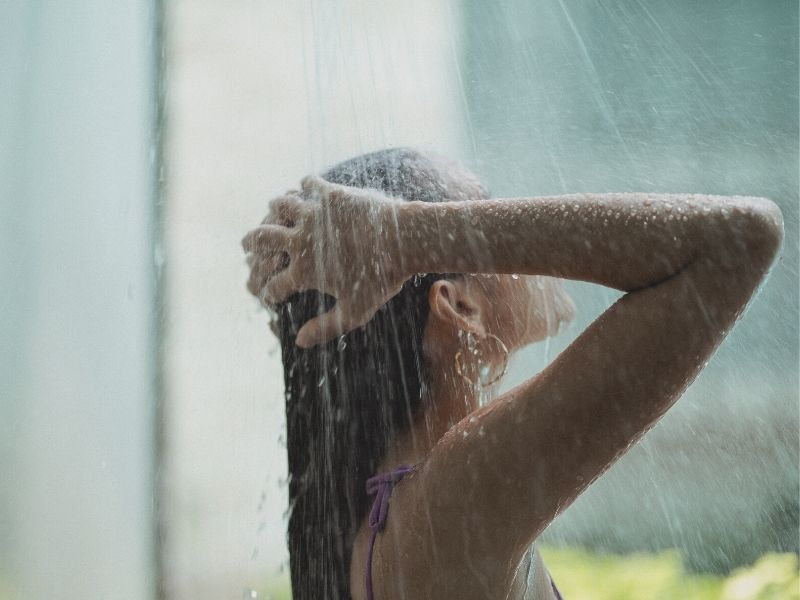 hot shower, how to prevent hair loss