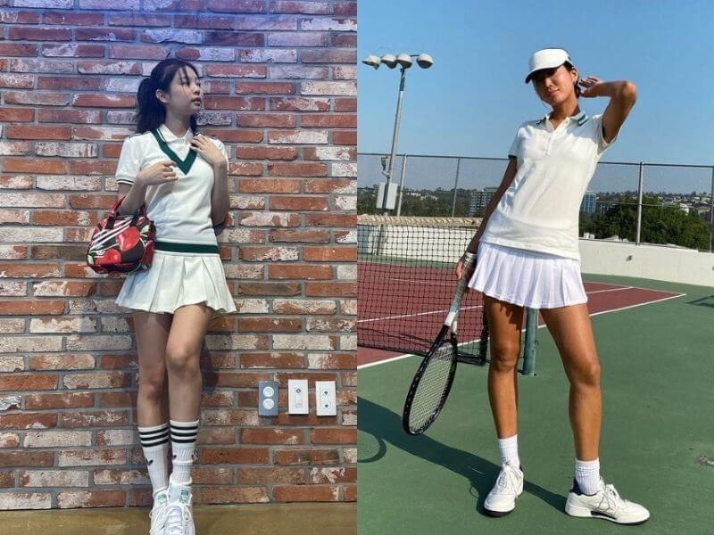 og tennis skirt look