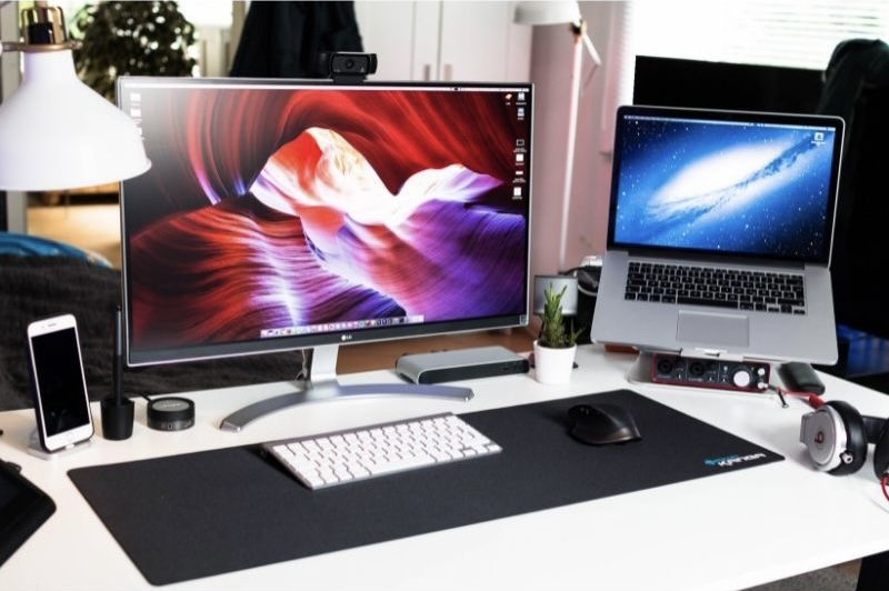 a desk setup