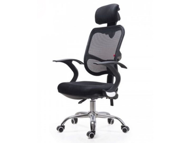 an ergonomic chair mini office at home