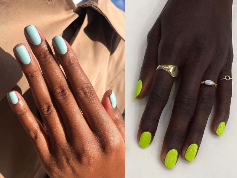 13 Nail Colours For Dark Skin Tones That Are Super Flattering