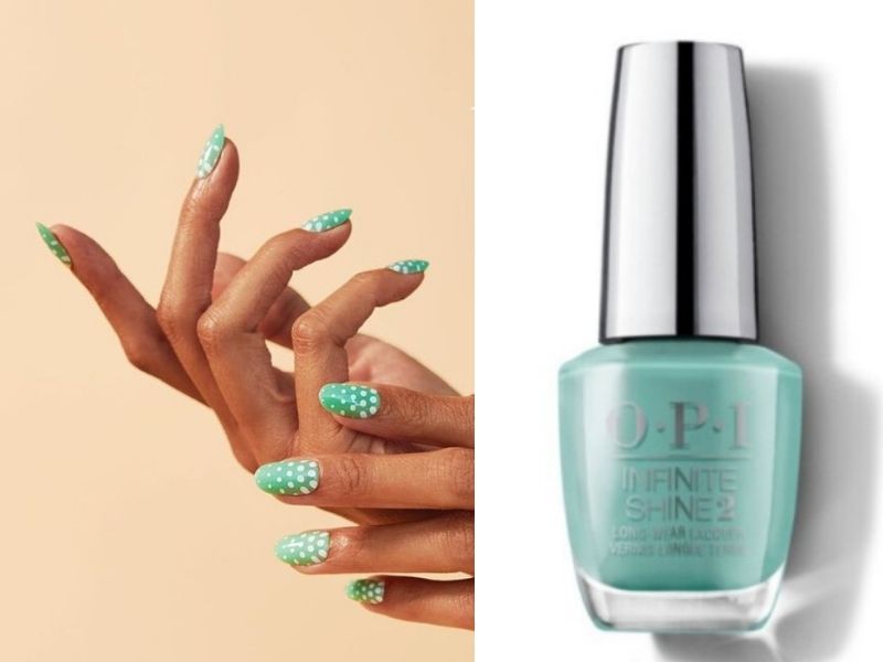 turquoise nail colours for dark skin