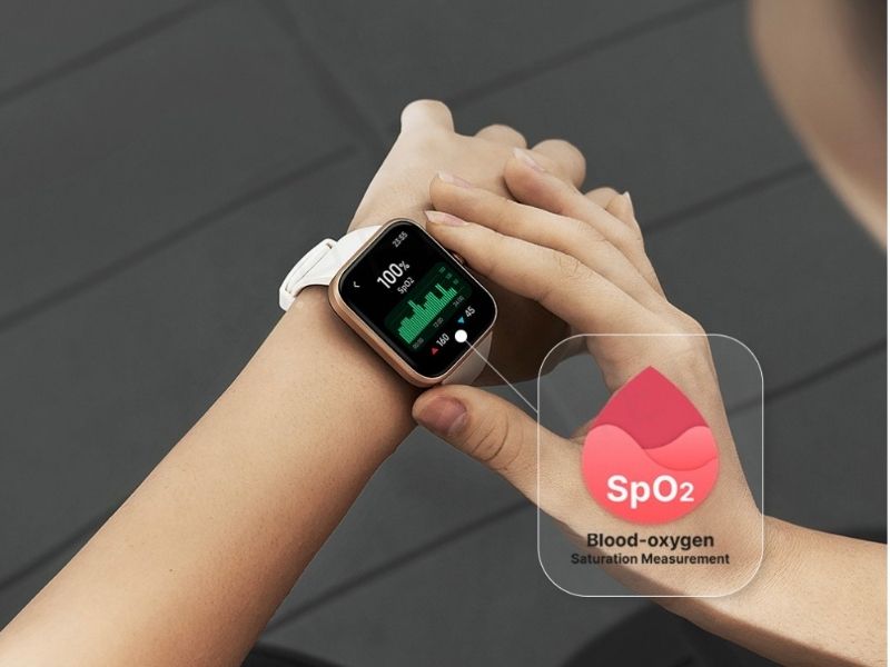 Smartwatch with oxygen online level