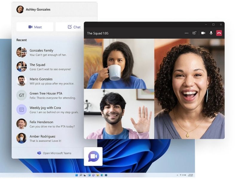 Microsoft Teams pc interface