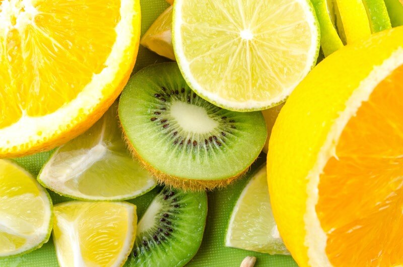 kiwi orange lemon