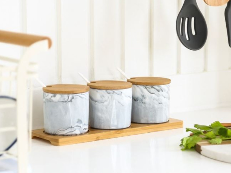 secret santa gifts marble spice jars