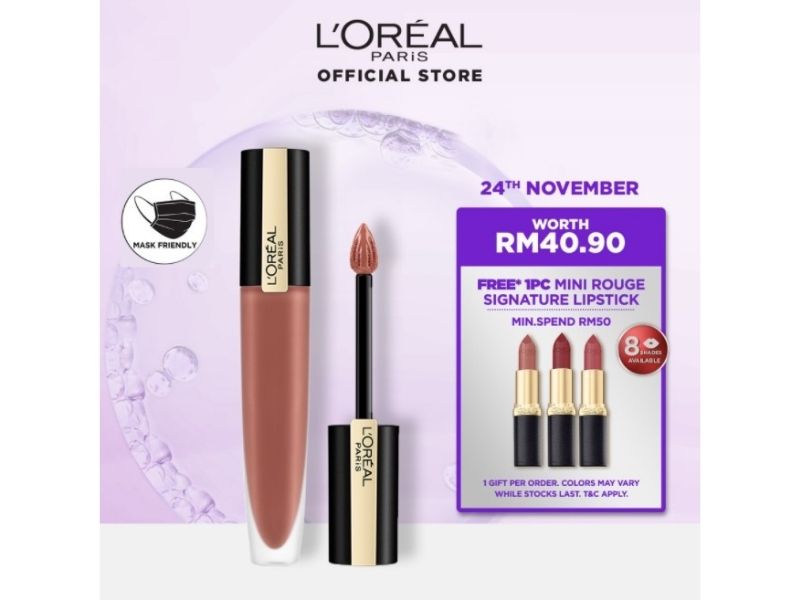 loreal paris rouge, long lasting lipstick