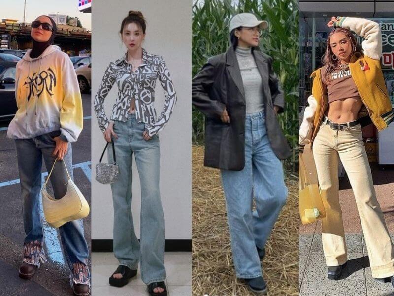 low rise jeans outfits
