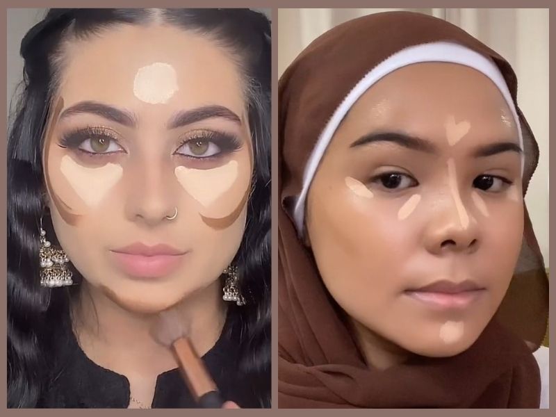 Contour correctly & make your face look slimmer using make-up