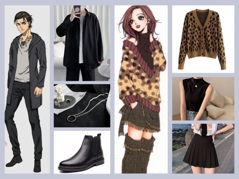 fashionable anime oufits