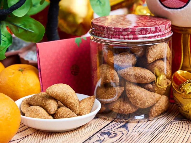 Peanut puff Chinese New Year cookie Shopee