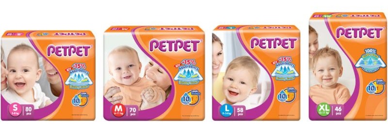 PETPET E-Tape Gold+ best diapers malaysia