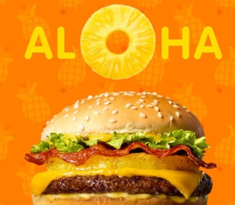 jollibee sunway pyramid aloha burger