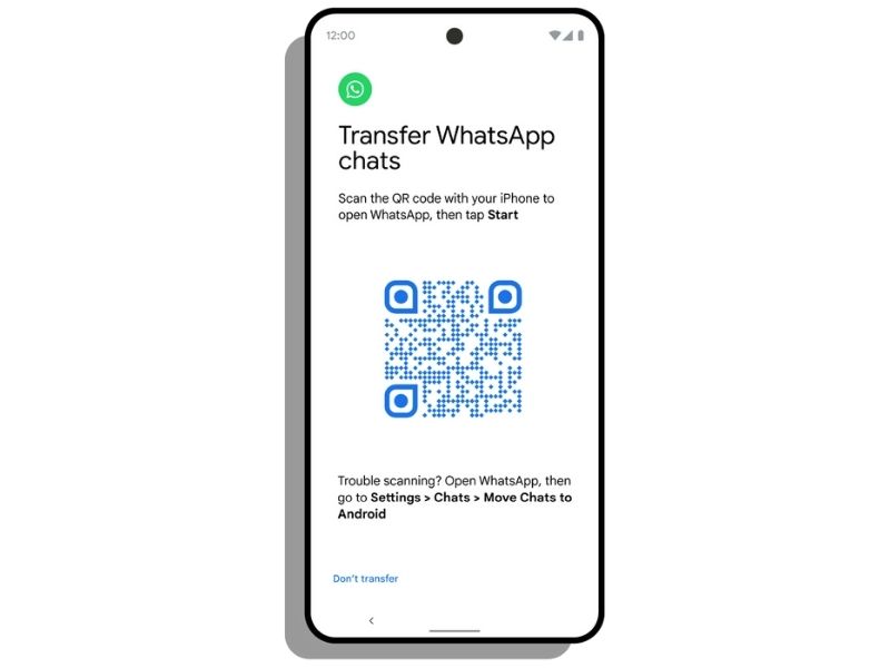 transfer WhatsApp chat from iPhone to android phone feature
