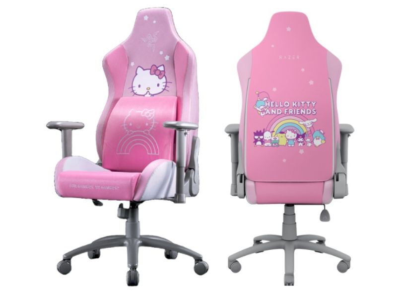 Razer Iskur X Hello Kitty and Friends Edition bedroom gaming room