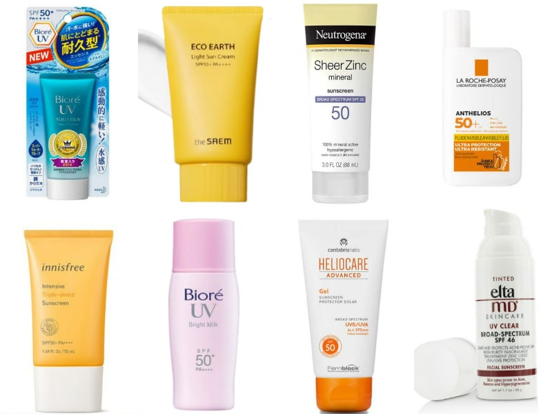 sunscreen types