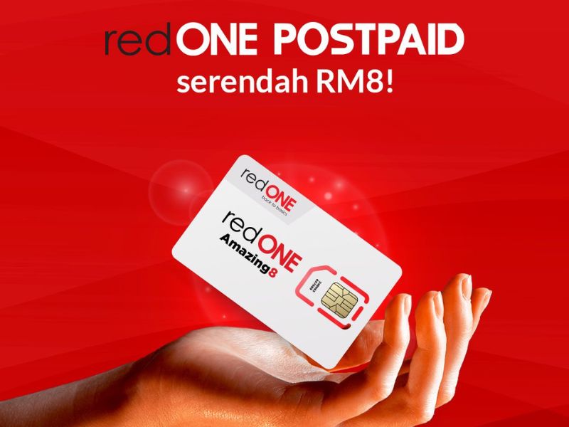 redONE Amazing8 cheapest postpaid plan malaysia