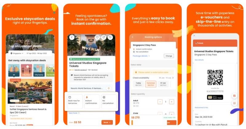 Klook apps for travel