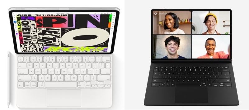 iPad Pro M1 vs Samsung Galaxy Tab S8 Ultra as laptop replacements