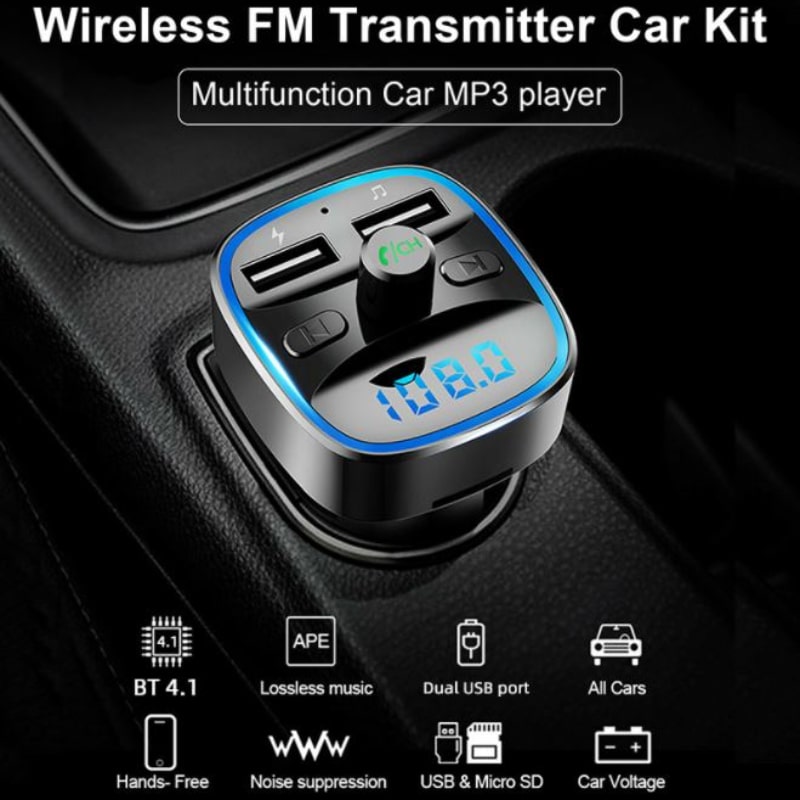 car interior accessories bluetooth fm transmitter