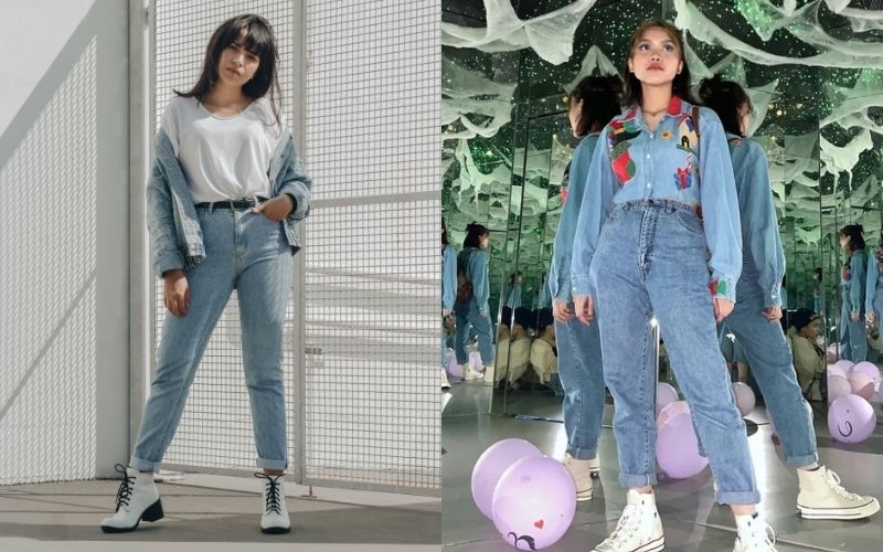 Retro 2024 denim outfit